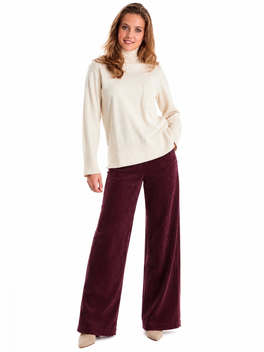 NWT - ICHI Pocket Turtleneck Knit Sweater
(#5)